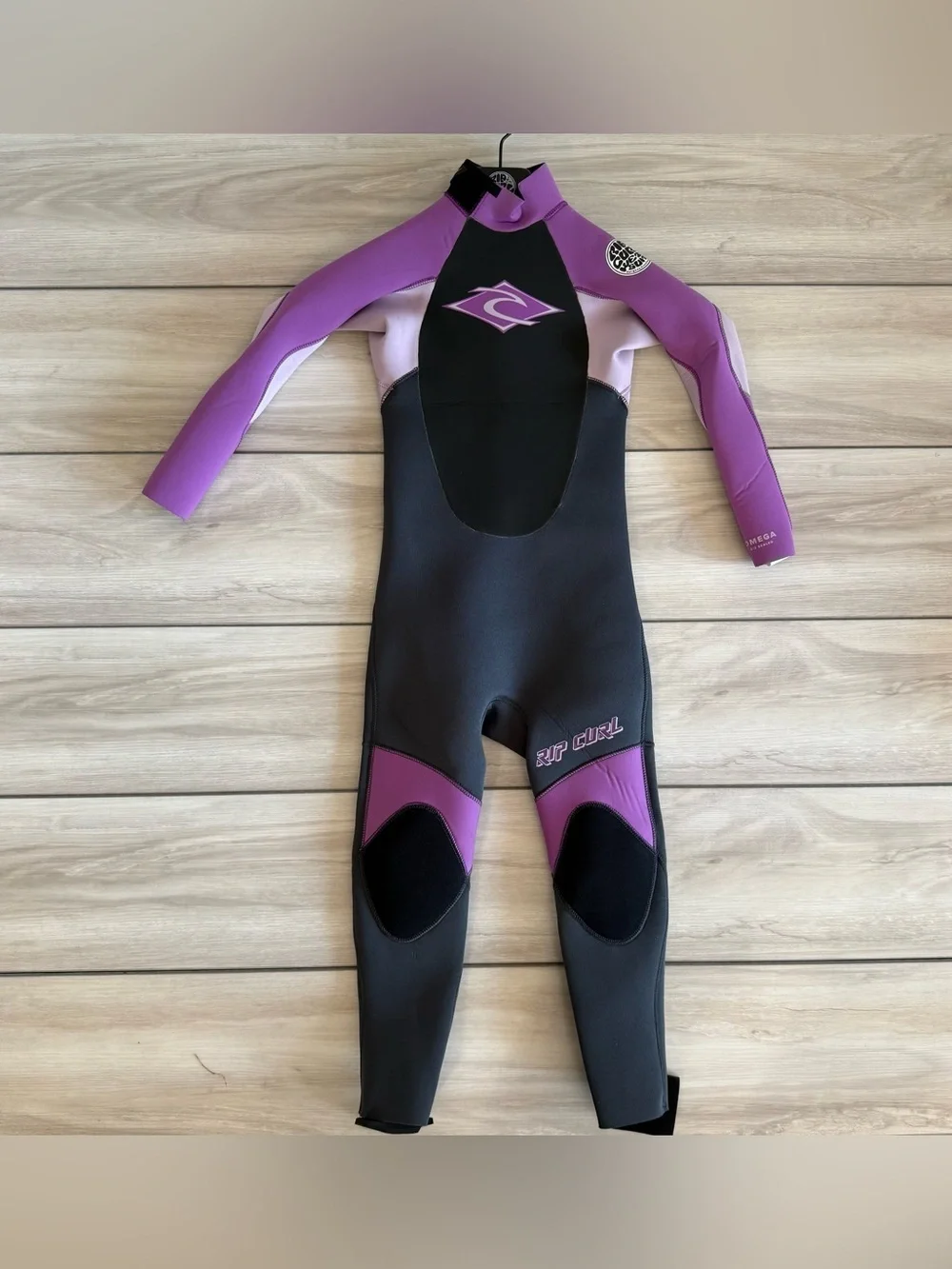 Rip Curl Kids Omega 3/2 Back Zip Purple Various Sizes NWT